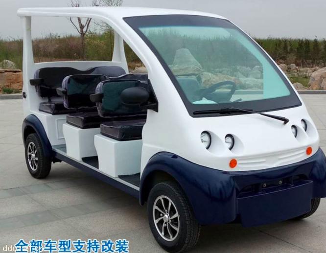 白色8座電動巡邏車可改裝